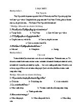 Ngân hàng đề kiểm tra Tiếng việt lớp 1